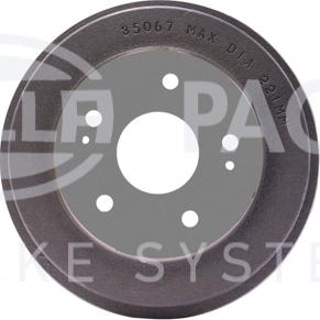 HELLA PAGID 8DT 355 300-291 - Brake Drum www.parts5.com