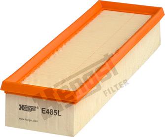 Hengst Filter E485L - Воздушный фильтр www.parts5.com