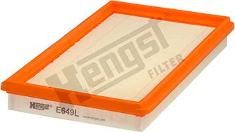 Hengst Filter E649L - Въздушен филтър www.parts5.com