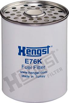 Hengst Filter E76K D42 - Топливный фильтр www.parts5.com
