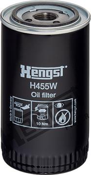 Hengst Filter H455W - Oil Filter parts5.com