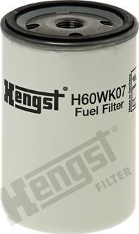 Hengst Filter H60WK07 - Топливный фильтр www.parts5.com