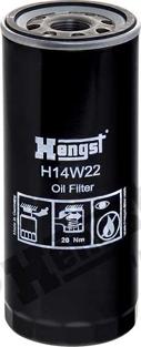 Hengst Filter H14W22 - Oil Filter www.parts5.com