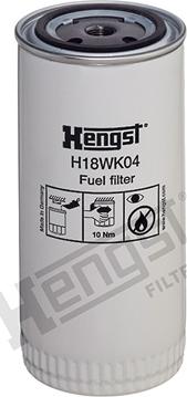 Hengst Filter H18WK04 - Filtro combustible www.parts5.com