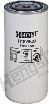 Hengst Filter H18WK03 - Üzemanyagszűrő www.parts5.com