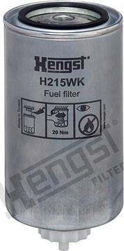 Hengst Filter H215WK - Топливный фильтр www.parts5.com