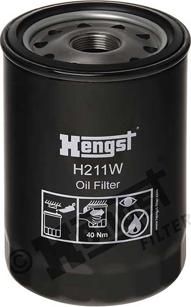 Hengst Filter H211W - Oil Filter www.parts5.com