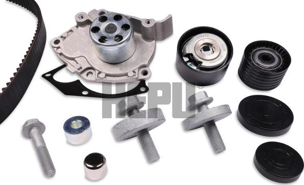 Hepu PK09550S - Set pompa apa + curea dintata www.parts5.com