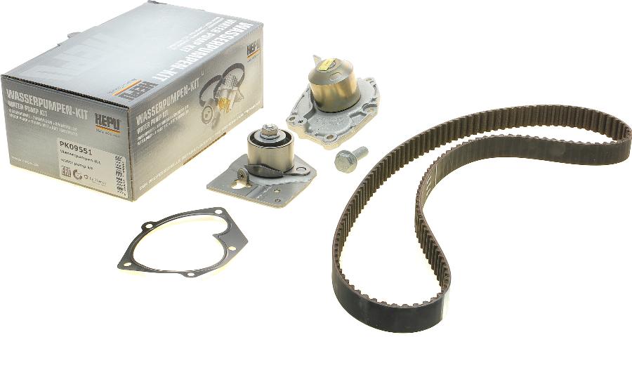 Hepu PK09551 - Vodní pumpa + sada ozubeného řemene www.parts5.com