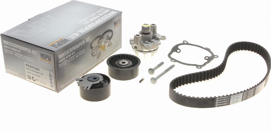 Hepu PK09560 - Pumpa za vodu + komplet zupčastog kaiša www.parts5.com