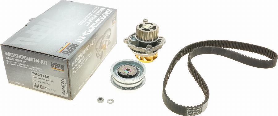 Hepu PK05450 - Vodní pumpa + sada ozubeného řemene www.parts5.com