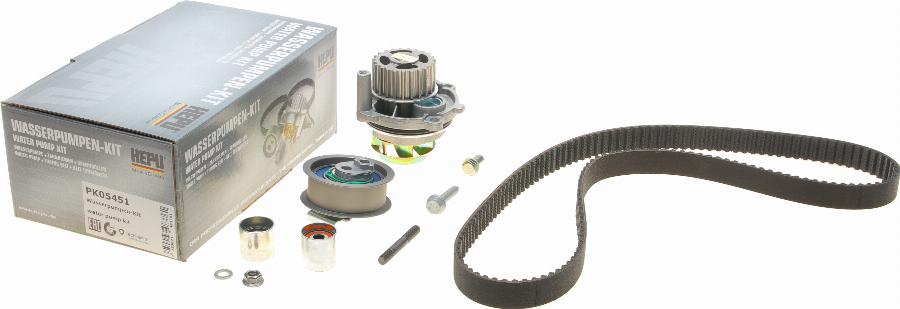 Hepu PK05451 - Pumpa za vodu + komplet zupčastog remena www.parts5.com