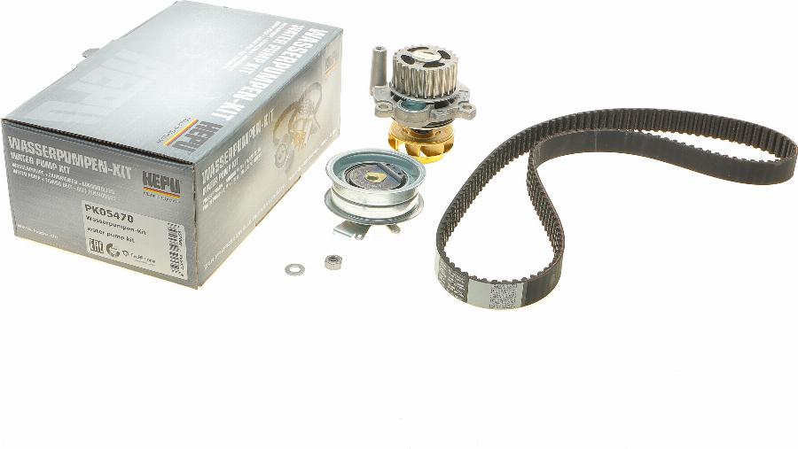 Hepu PK05470 - Pompe à eau + kit de courroie de distribution www.parts5.com