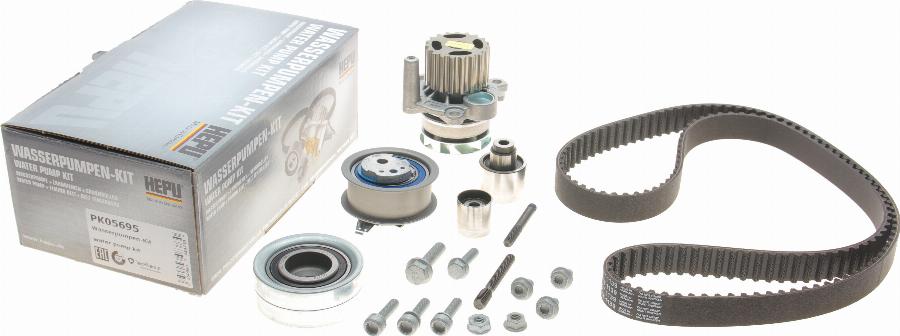 Hepu PK05695 - Водна помпа+ к-кт ангренажен ремък www.parts5.com