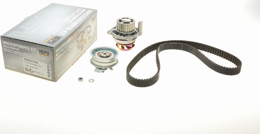 Hepu PK05720 - Pumpa za vodu + komplet zupčastog kaiša www.parts5.com