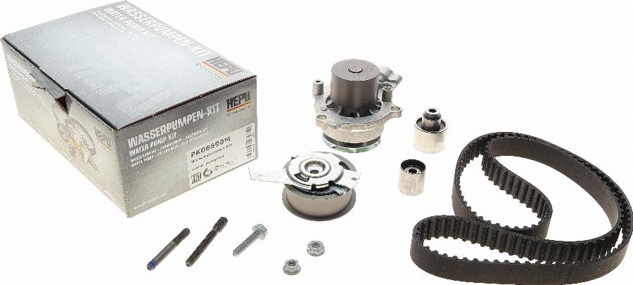 Hepu PK06690M - Vodní pumpa + sada ozubeného řemene www.parts5.com