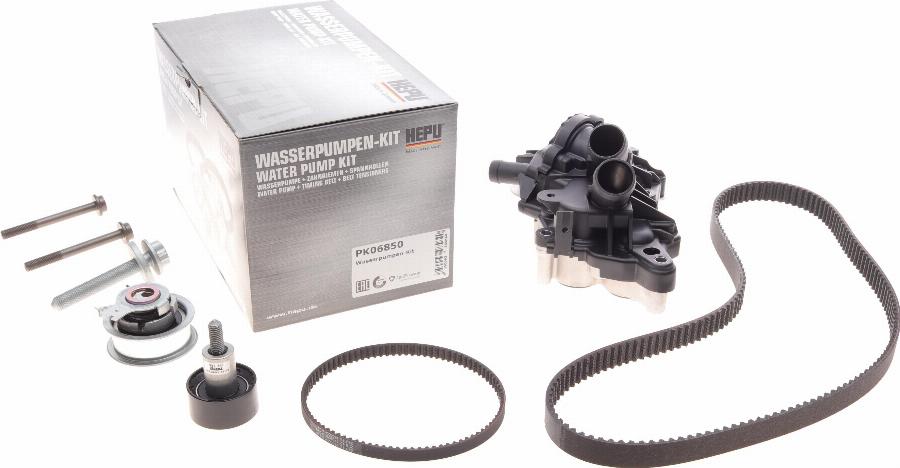 Hepu PK06850 - Pumpa za vodu + komplet zupčastog remena www.parts5.com