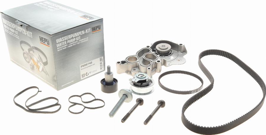 Hepu PK06740 - Pumpa za vodu + komplet zupčastog kaiša www.parts5.com