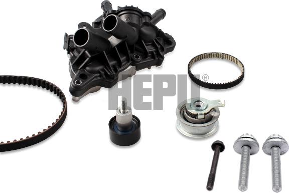 Hepu PK06850 - Pompa wodna + zestaw paska rozrządu www.parts5.com