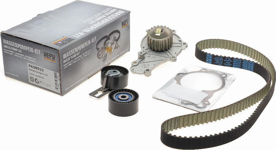 Hepu PK08932 - Su pompası + Triger kayışı seti www.parts5.com