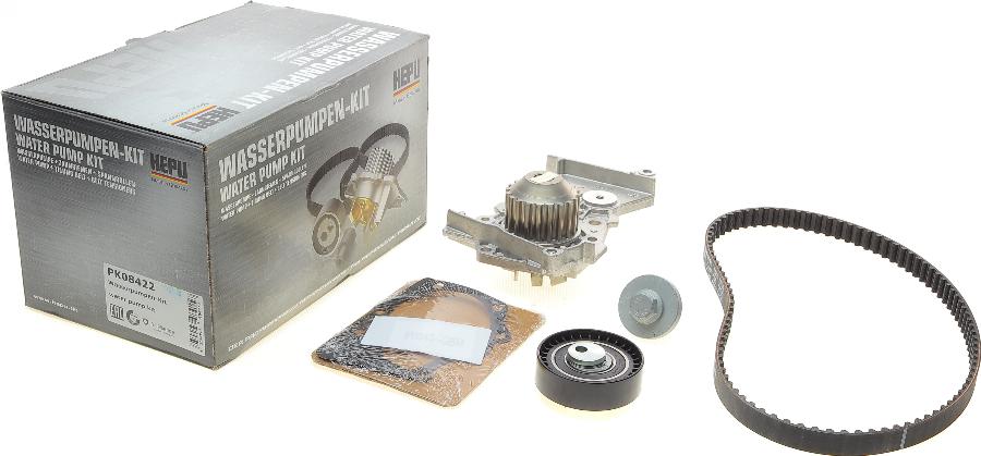 Hepu PK08422 - Set pompa apa + curea dintata www.parts5.com