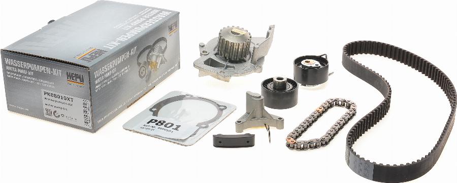 Hepu PK08010XT - Pompe à eau + kit de courroie de distribution www.parts5.com