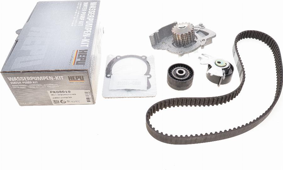 Hepu PK08010 - Water Pump & Timing Belt Set www.parts5.com