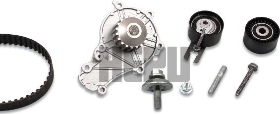 Hepu PK08030 - Set pompa apa + curea dintata www.parts5.com