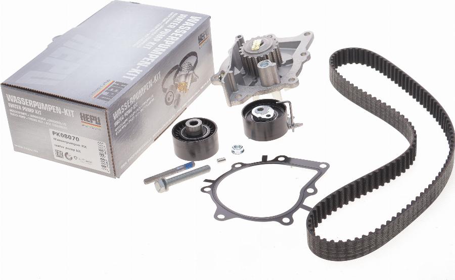 Hepu PK08070 - Water Pump & Timing Belt Set www.parts5.com