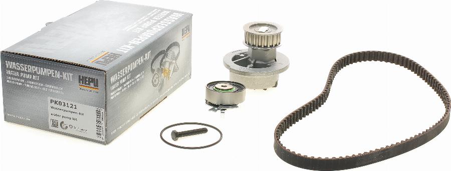 Hepu PK03121 - Su pompası + Triger kayışı seti www.parts5.com