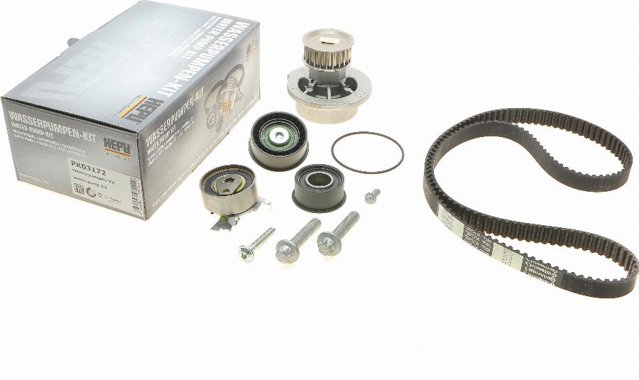 Hepu PK03172 - Vízpumpa + fogasszíj készlet www.parts5.com