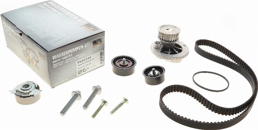 Hepu PK03241 - Vízpumpa + fogasszíj készlet www.parts5.com