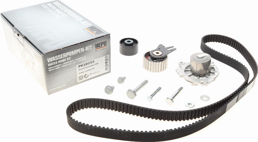 Hepu PK10555 - Set pompa apa + curea dintata www.parts5.com