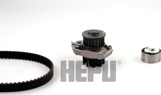 Hepu PK12012 - Set pompa apa + curea dintata www.parts5.com