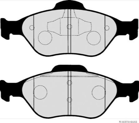 Herth+Buss Jakoparts J3603063 - Komplet zavornih oblog, ploscne (kolutne) zavore www.parts5.com