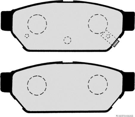 Herth+Buss Jakoparts J3615004 - Komplet zavornih oblog, ploscne (kolutne) zavore www.parts5.com