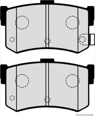 Herth+Buss Jakoparts J3610502 - Juego de pastillas de freno www.parts5.com