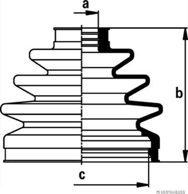 Herth+Buss Jakoparts J2861030 - Bellow, drive shaft www.parts5.com