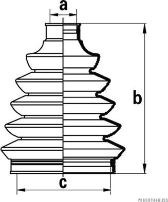 Herth+Buss Jakoparts J2861027 - Bellow, drive shaft www.parts5.com