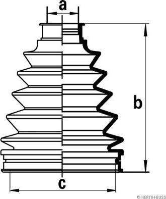 Herth+Buss Jakoparts J2862012 - Bellow, drive shaft www.parts5.com