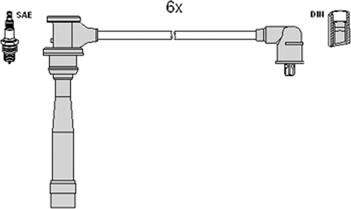 Hitachi 134337 - Ignition Cable Kit www.parts5.com