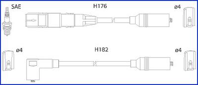 HITACHI 134817 - Juego de cables de encendido www.parts5.com