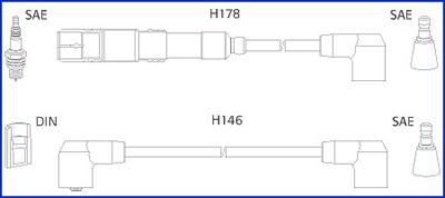 HITACHI 134755 - Ignition Cable Kit www.parts5.com