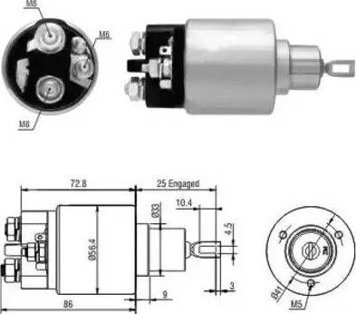 Hoffer 6646010 - Włącznik elektromagnetyczny, rozrusznik www.parts5.com