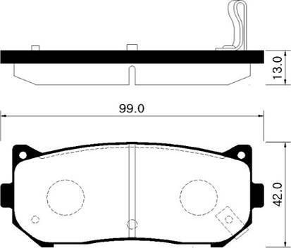 SAFETY TDB1466 - Set placute frana,frana disc www.parts5.com