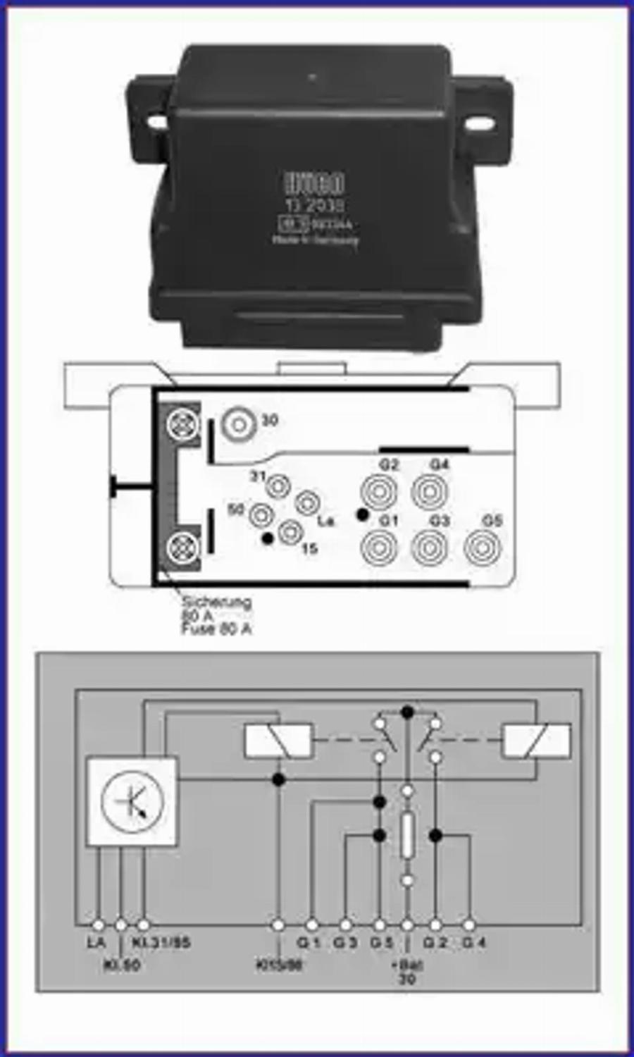 HUCO 132038 - Control Unit, glow plug system parts5.com
