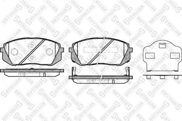 Hyundai 58101-2YA50 - Brake Pad Set, disc brake www.parts5.com