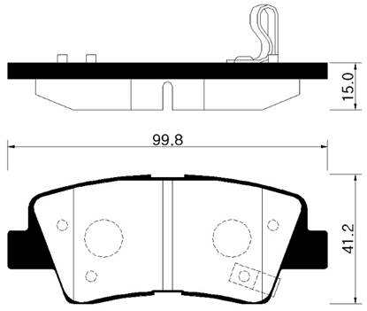 Hyundai 583023ZA70 - Brake Pad Set, disc brake www.parts5.com