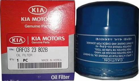 Hyundai 0RF0323802B - Filtr oleju www.parts5.com