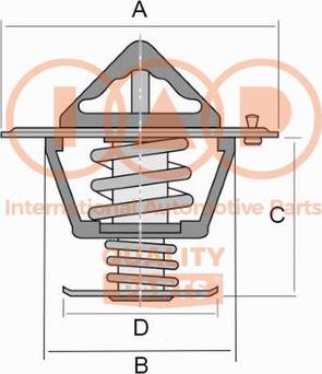 IAP QUALITY PARTS 155-17085 - Thermostat, coolant www.parts5.com